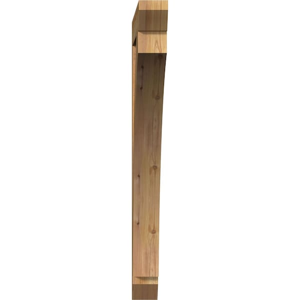 Thorton Slat Rough Sawn Bracket, Western Red Cedar, 4W X 40D X 44H